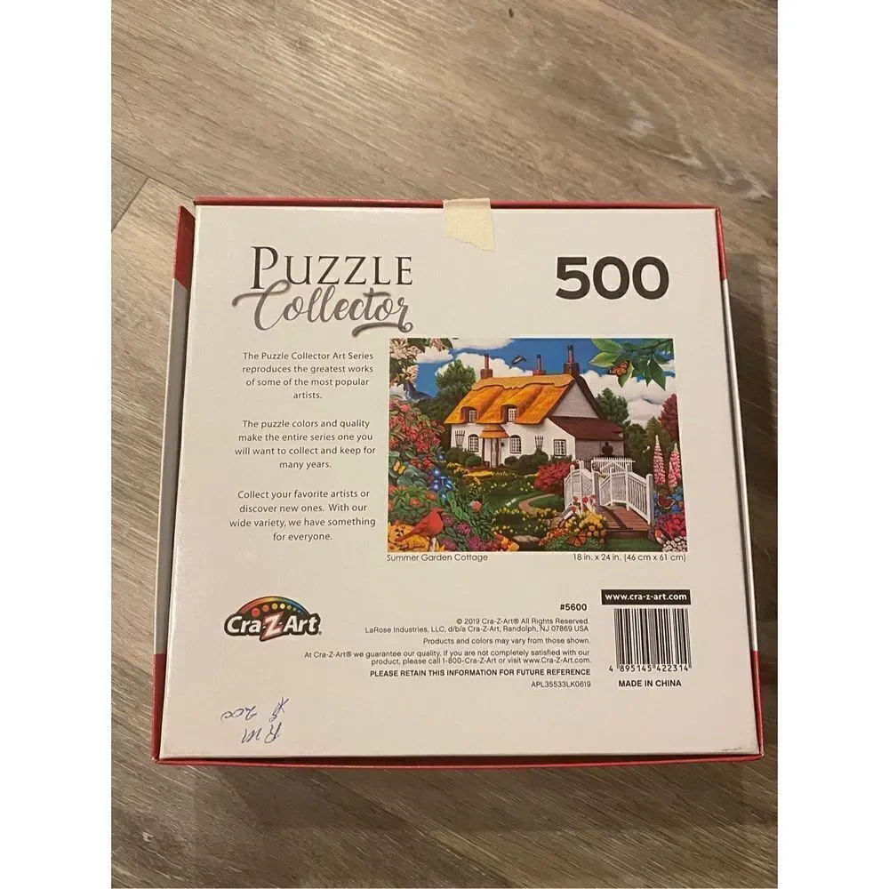 Lafayette Art: Flower Cottage 500 Piece Puzzle
